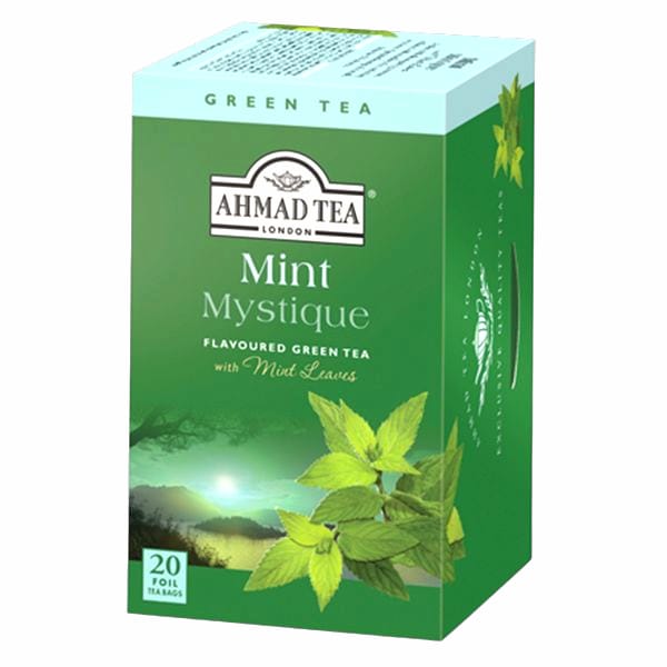 деталь Зеленый чай с мятой 20*2г Ahmad Tea