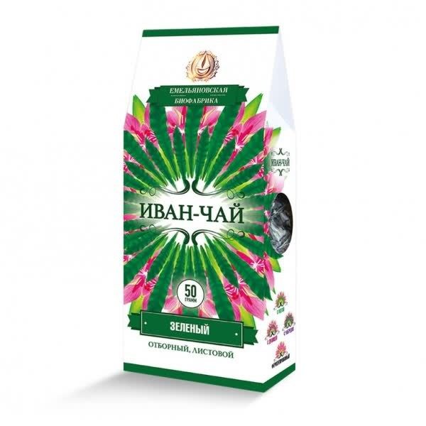 деталь Зелёный Иван-чай листовой 50г Емельяновская биофабрика