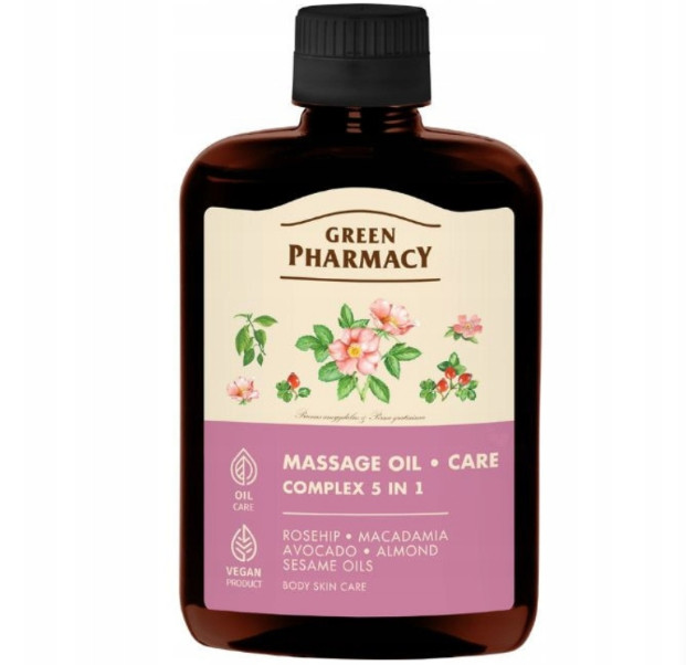 деталь Масажное масло комплекс 5в1 200мл Green Pharmacy