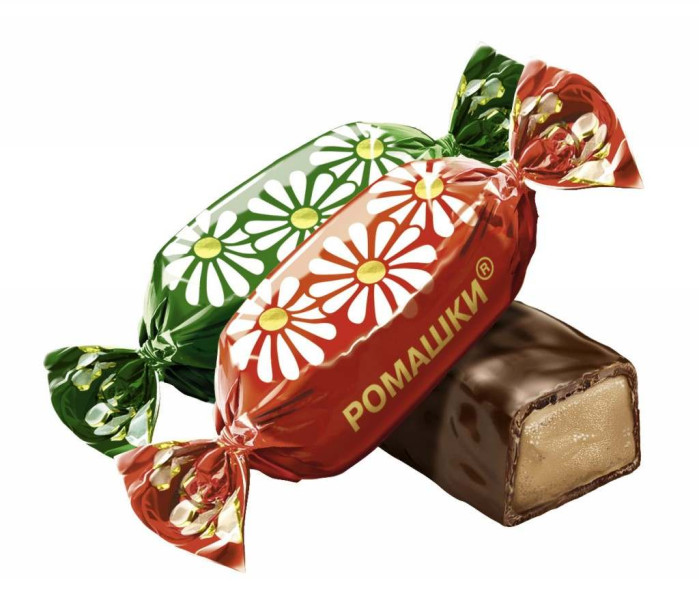 деталь ROMAŠKA čokoládové bonbony