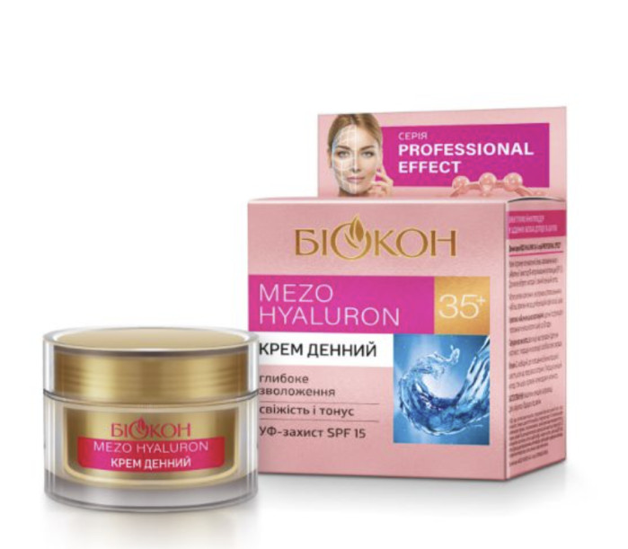 деталь Дневной крем для лица Professional Effect Mezo Hyaluron 35+ 50 мл Biokon