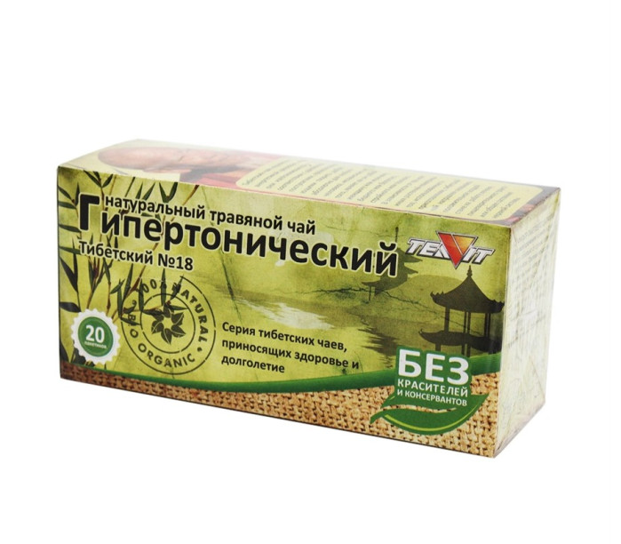деталь Чай травяной Гипертонический Тибетский №18 20*1,8г, 36г Тиавит