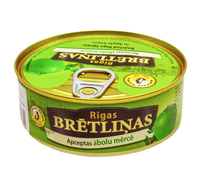 деталь Šproty smažené v jablečné omačce 168g Brivais Vilnis