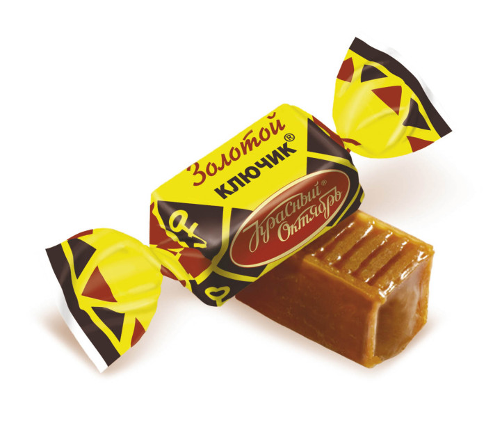 деталь ZOLOTOJ KLJUČIK tvrdý karamel