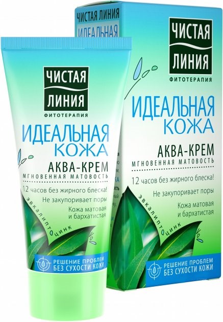 деталь Aqua-krém na obličej 50ml Čistaya linia