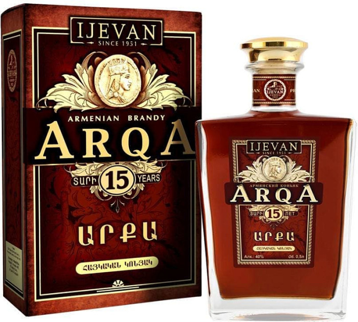деталь Бренди ARQA 15 лет 0,5Л 40% IJEVAN 