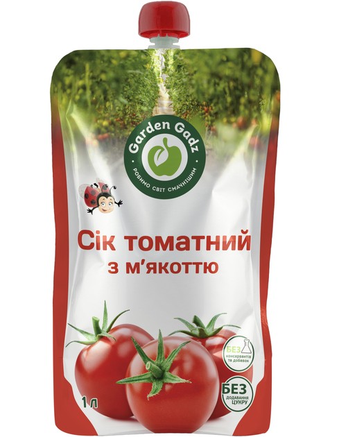 деталь Томатный сок с мякотью 1л Garden Gadz