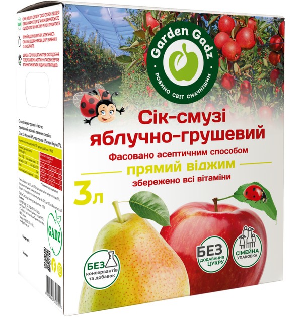 деталь Яблочно-грушевый сок-смузи 3л Garden Gadz
