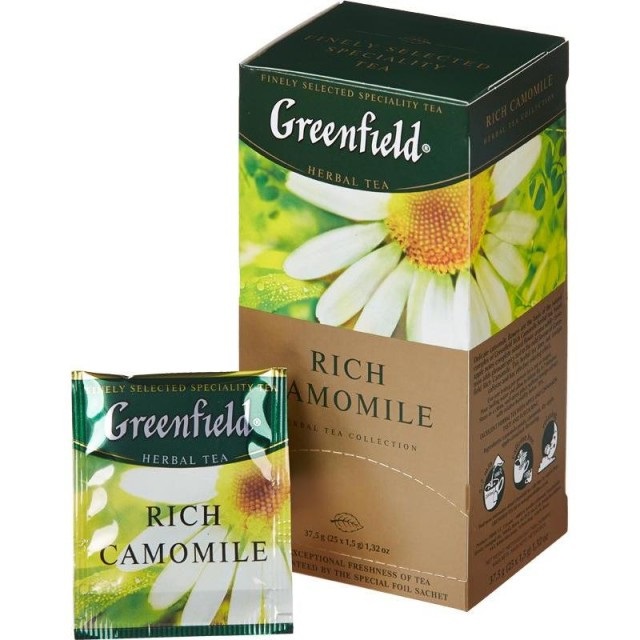 деталь Bylinný čaj Rich Camomile 25*1,5g Greenfield