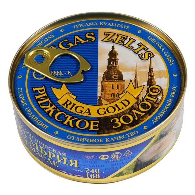 деталь Makrela v oleji Riga Gold 163g