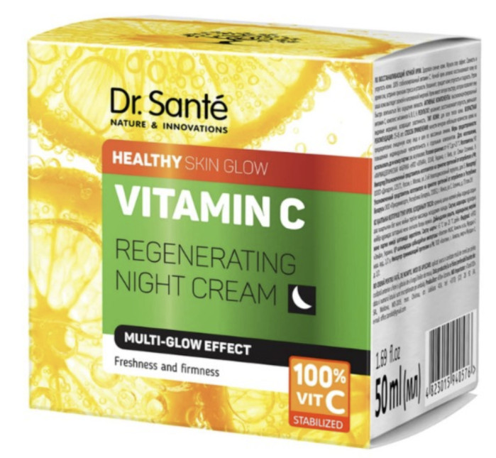 деталь Regenerační noční krém na obličej s vitamínem C 50ml Dr.Sante