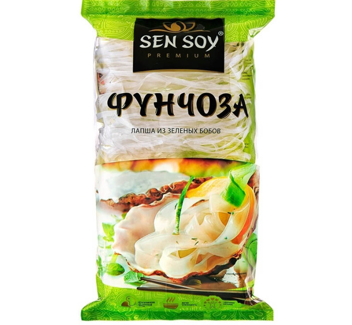 деталь Široké skleněné nudle ze zelených fazolí 180g