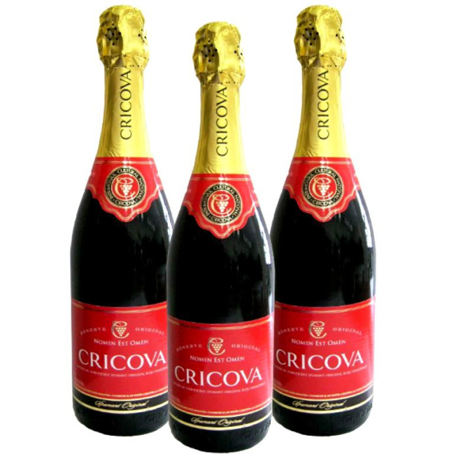деталь Вино игристое полусухое Cricova 0,75л