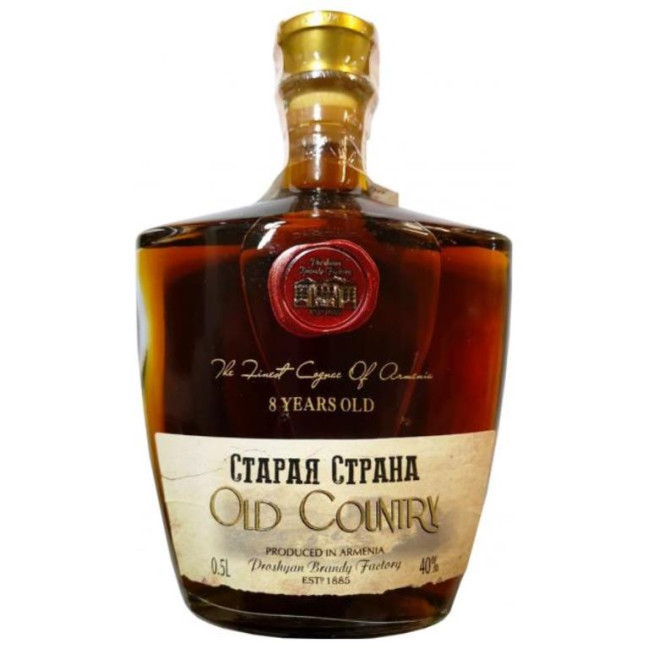 деталь Бренди Old Country 8 лет 0,5Л 40% PROSHYAN