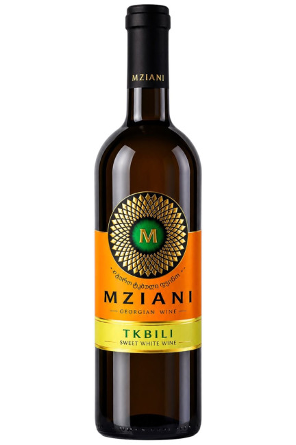 деталь Белое сладкое вино Tkbili 0,75л Mziani