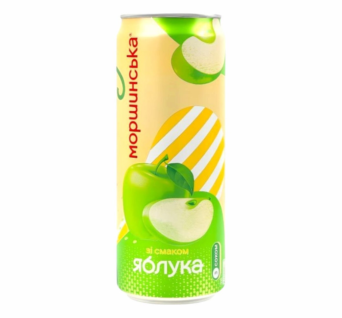 деталь Газированый напиток Лимонад со вкусом яблука 0,33л Моршинська