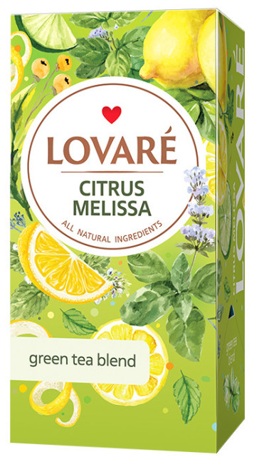 деталь Чай зелёный Citrus Melissa 24*1,5г Lovaré 36g