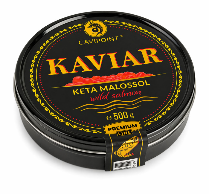 деталь Kaviár z lososa 500g KETA PREMIUM plech