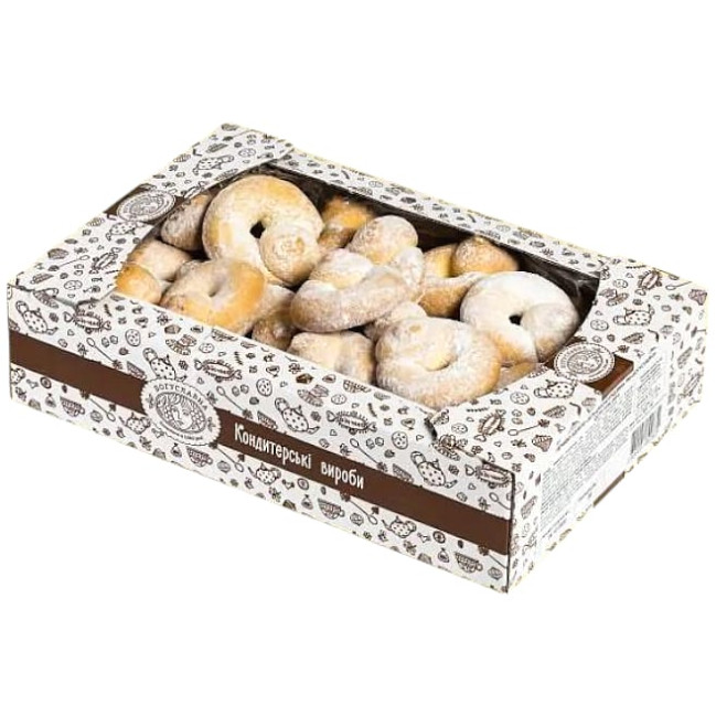 деталь Печенье сдобное Кольца кукурузные 450г Богуславна