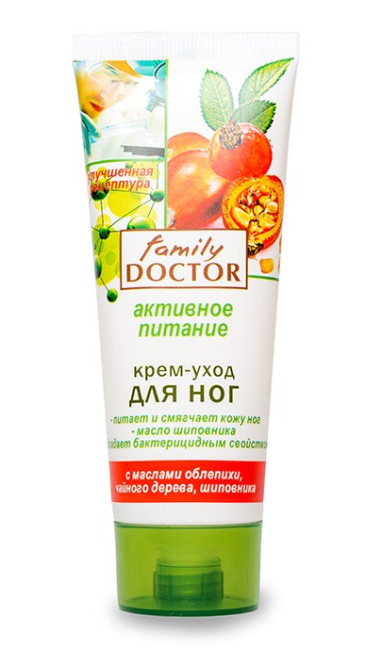 деталь Крем-уход для ног Активное питание 75 мл Family Doctor