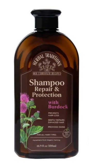деталь Шампунь для волос с лопухом 500мл Herbal Traditions