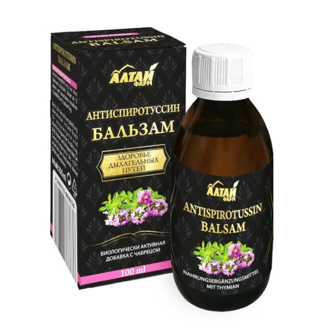 деталь Antispirotussin balzam 100ml Altaj