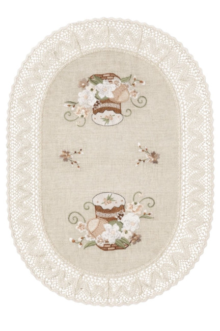 деталь Пасхальная салфетка в корзинку 60×40 см