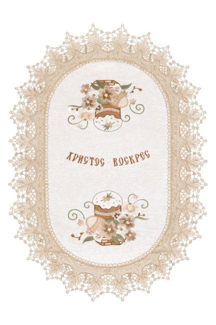 деталь Пасхальная салфетка в корзинку 60×40 см