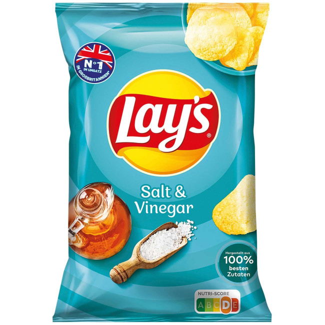 деталь Чипсы со вкусом соли и уксуса 150г Lays