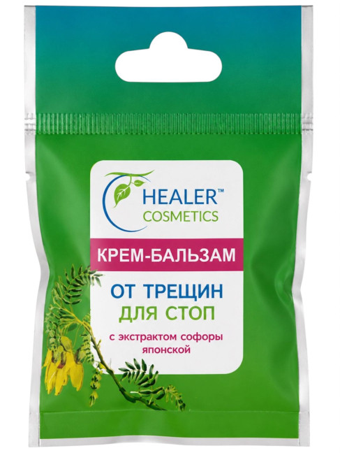 деталь Krém-balzám na praskliny na chodidlech s extraktem z japonské sofory Healer Cosmetics 10g
