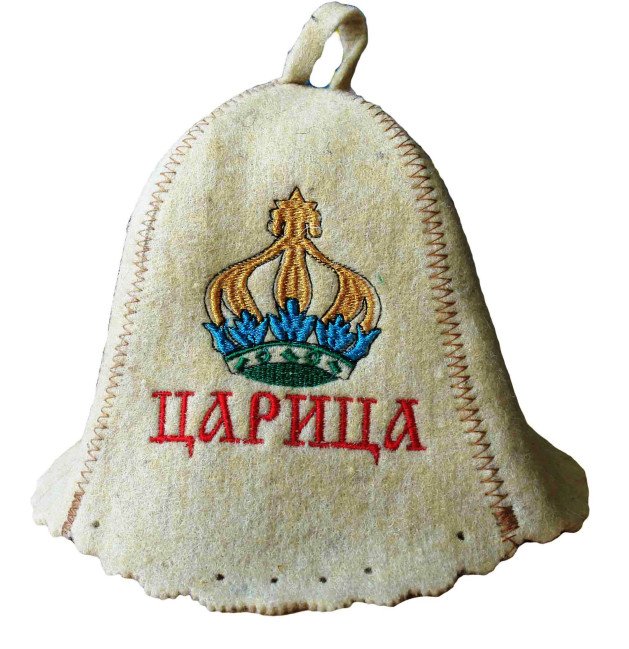 деталь Шапка для бани (сауны) ЦАРИЦА