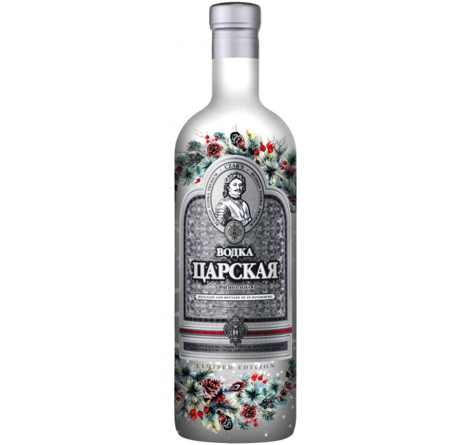 деталь Водка Царская Новогодняя (снегири) 1Л 40% 