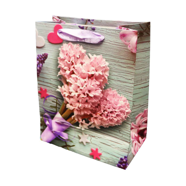 деталь Dárková taška kytice květin 32*11cm