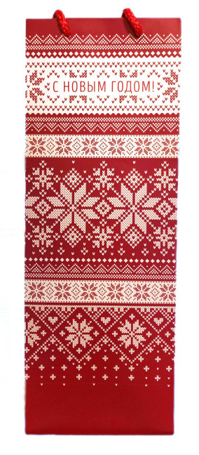 деталь Dárková taška na víno červená NR!