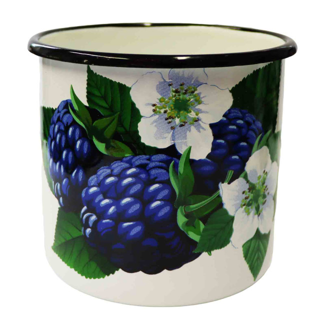 деталь Эмалированная кружка Ежевика 1л