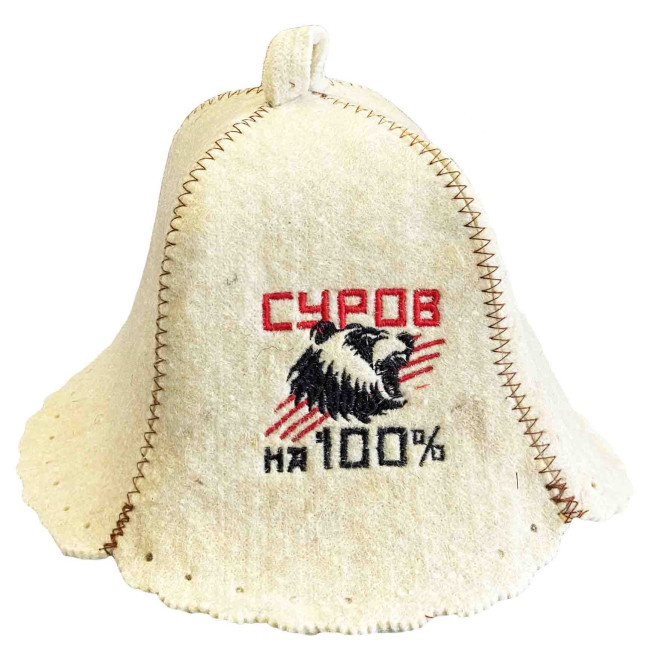 деталь Шапка для бани (сауны) Суров на 100%