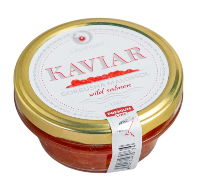 деталь Kaviár z divokého lososa Gorbuša 100g