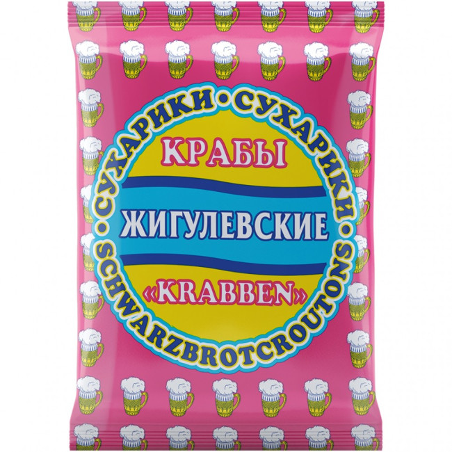 деталь Cухарики со вкусом краба 50г Жигулевские