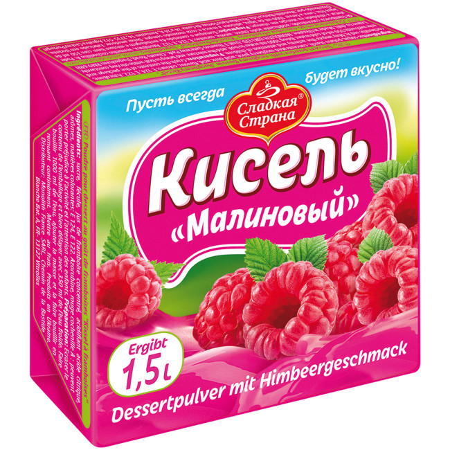 деталь Kisel Malina Sladkaja Strana 225g