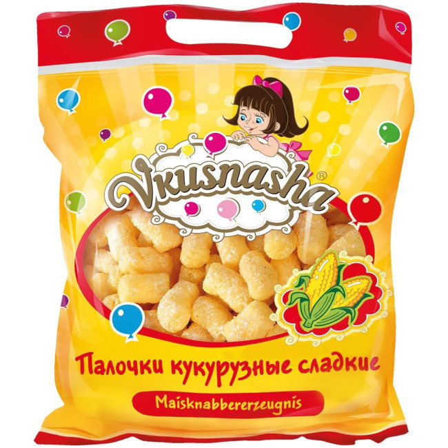 деталь Kukuřičné tyčinky Klasik Vkusnjaša 150g