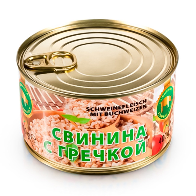 деталь Свинина с гречкой 400г