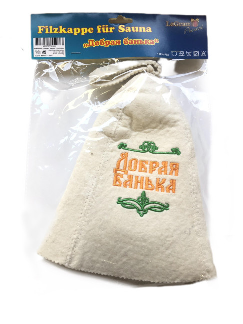 деталь Шапка для бани (сауны) Добрая банька