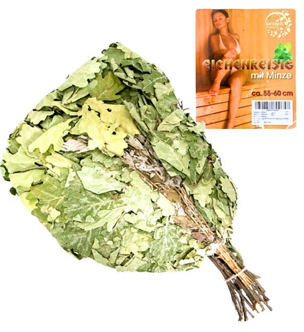 деталь Дубовый веник с мятой 55-60см