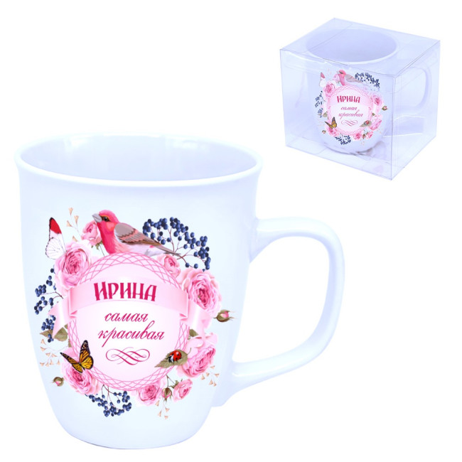 деталь Кружка (керамика) Ирина самая красивая 0,4л