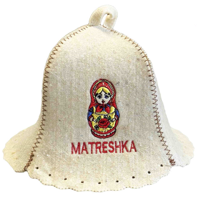 деталь Шапка для бани (сауны) Матрешка