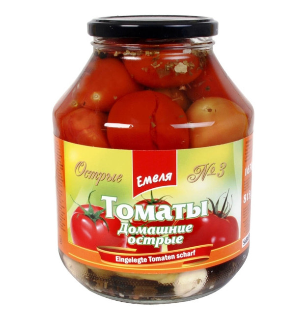 деталь Nakládana rajčata pálivé 815g