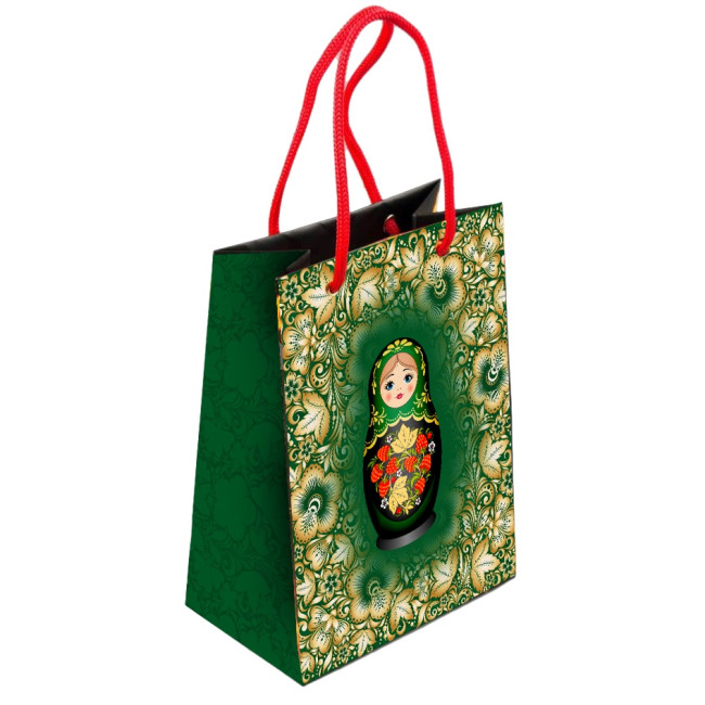 деталь Dárkova taška Matreška Izumrud 31*22cm