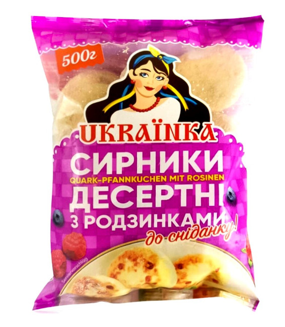 деталь Сырники с изюмом 500г Ukrainka