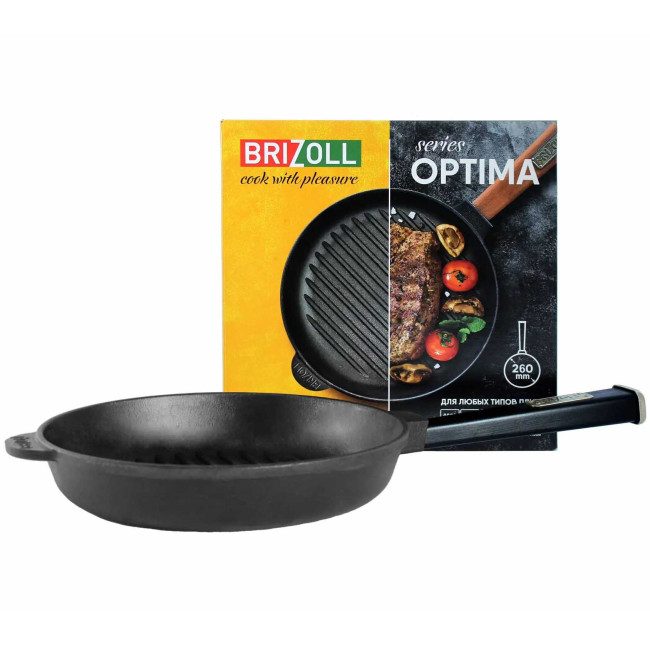 деталь Litinová grilovací pánev 260mm H-4cm Brizoll series Optima