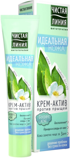 деталь Крем-Актив для лица 40мл Чистая линия